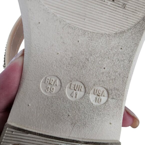 Streetwear Society Embellished Pink Thong Flat Sandals Women's Size 8.5 - Picture 7 of 9